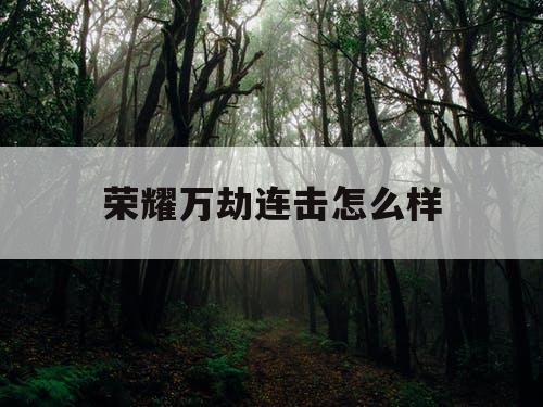 荣耀万劫连击怎么样