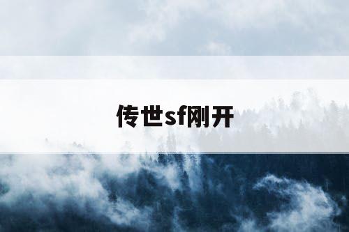 传世sf刚开