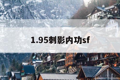 1.95刺影内功sf
