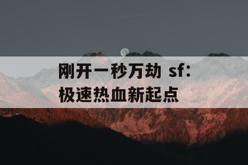 刚开一秒万劫 sf:极速热血新起点 刚开一秒万劫 sf:极速热血新起点