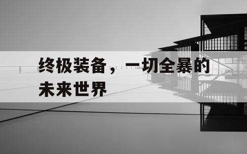终极装备，一切全暴的未来世界