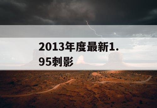2013年度最新1.95刺影