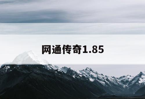网通传奇1.85 网通传奇1.85