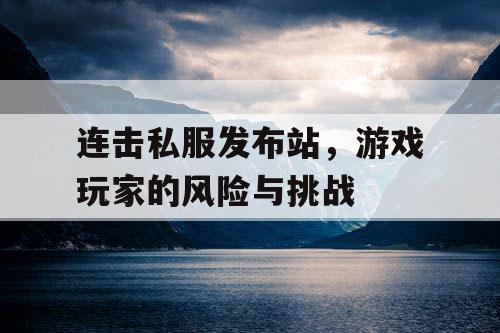 连击私服发布站,游戏玩家的风险与挑战 连击私服发布站,游戏玩家的风险与挑战