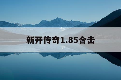 新开传奇1.85合击