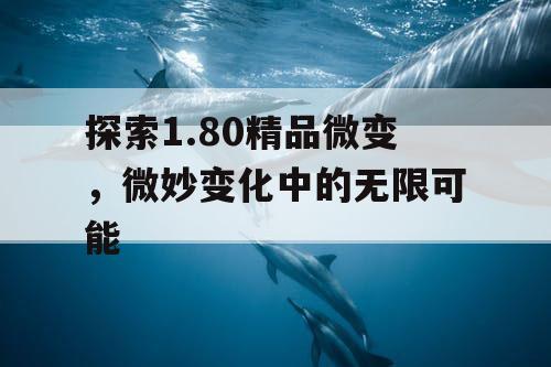 探索1.80精品微变，微妙变化中的无限可能