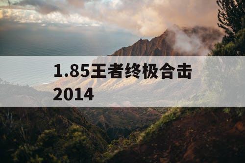 1.85王者终极合击2014 1.85王者终极合击2014
