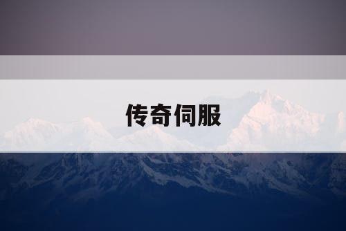传奇伺服 传奇伺服