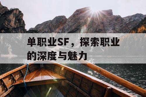 单职业SF,探索职业的深度与魅力 单职业SF,探索职业的深度与魅力
