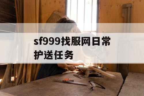 sf999找服网日常护送任务