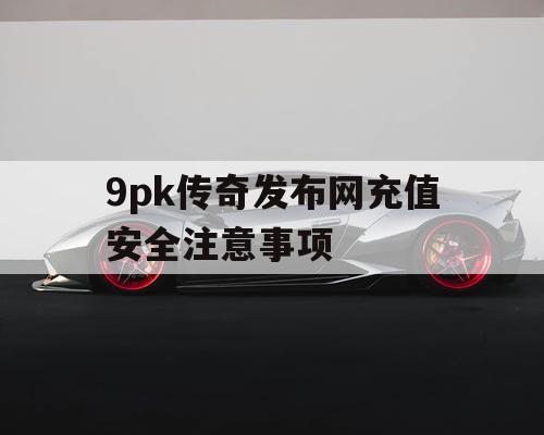 9pk传奇发布网充值安全注意事项