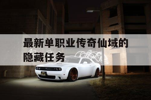 最新单职业传奇仙域的隐藏任务